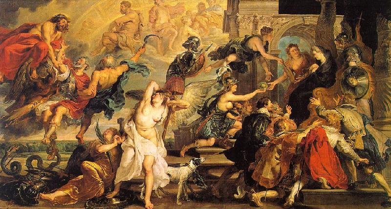 Peter Paul Rubens The Apotheosis of Henry IV and the Proclamation of the Regency of Marie de Medici on the 14th of May France oil painting art